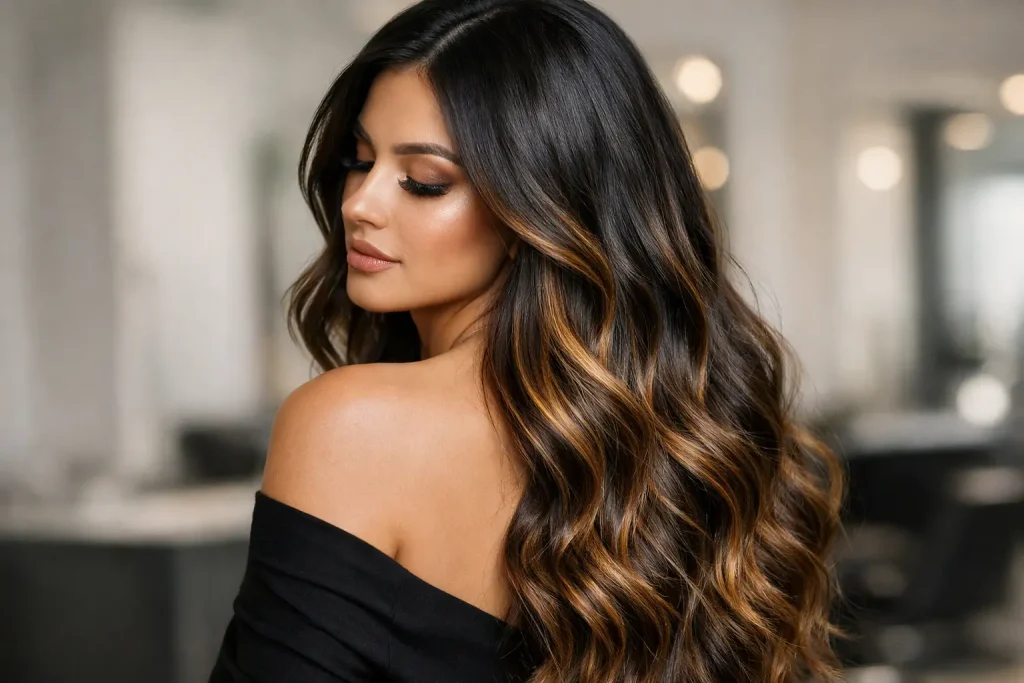 Balayage for Dark Hair That Looks Expensive