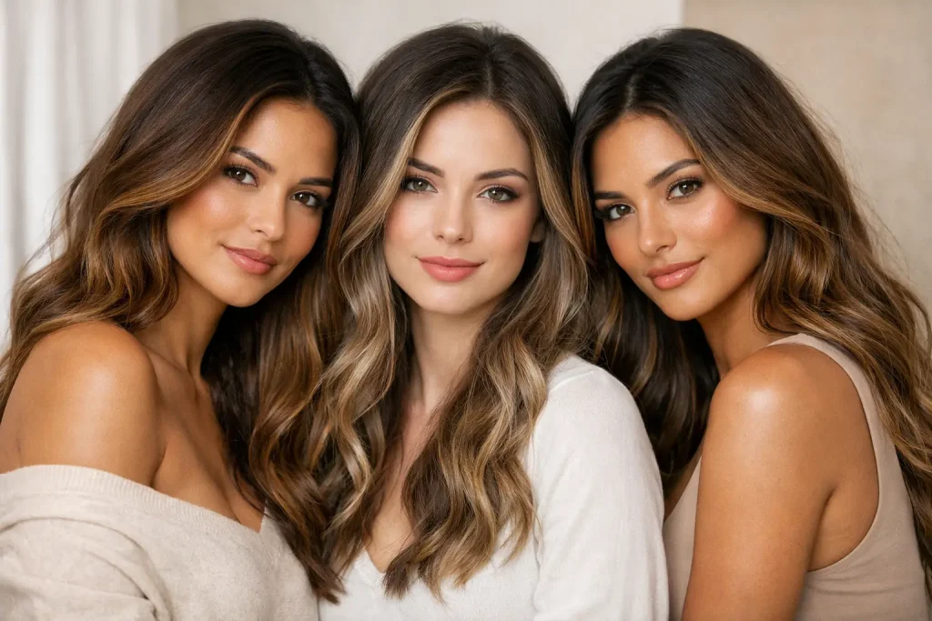Best Balayage for Brunettes by Skin Tone